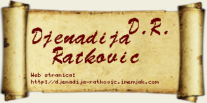 Đenadija Ratković vizit kartica